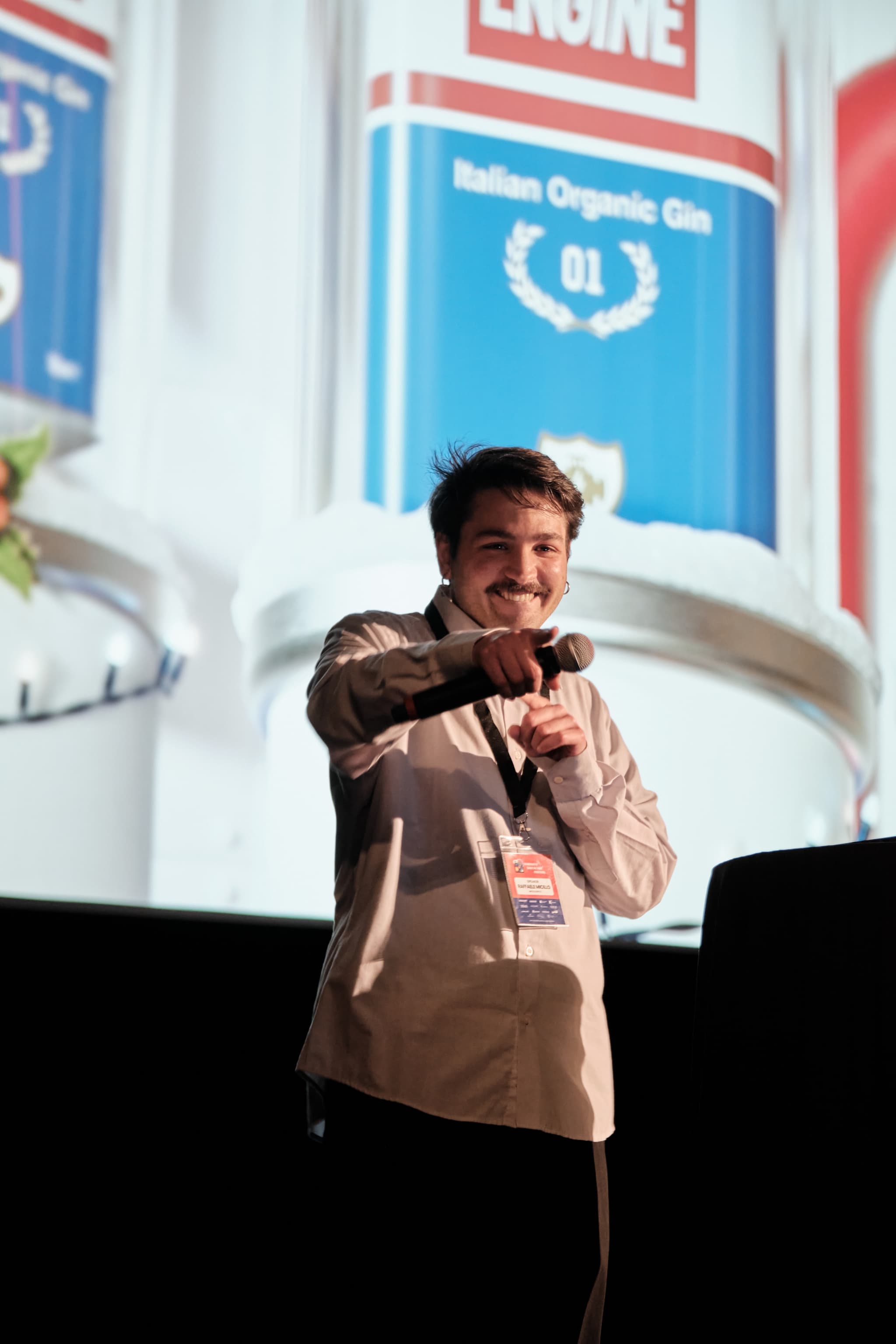 A speaker addressing the audience at a previous SODA edition